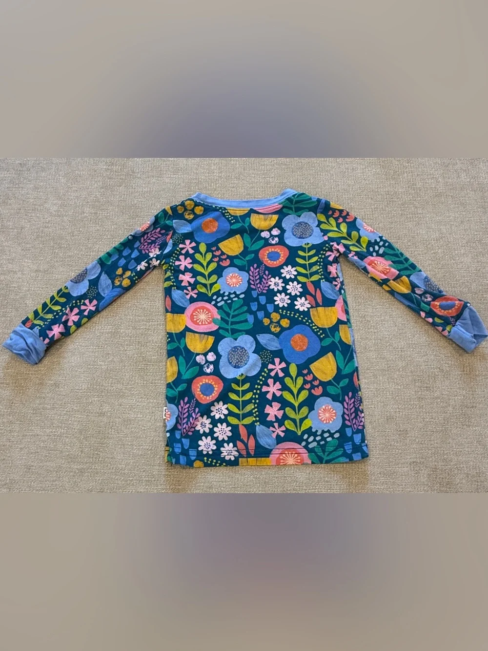 Little Sleepies Folk Floral Two-Piece Long Sleeve Pajama Set 12-18 months